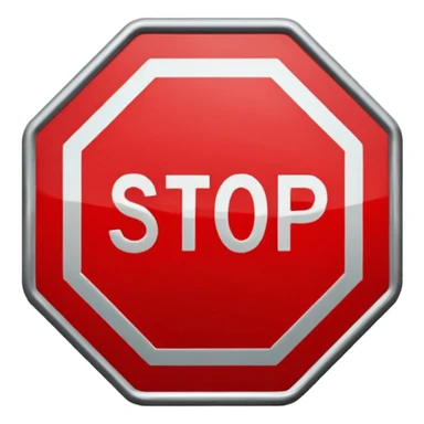 stop sign sticker