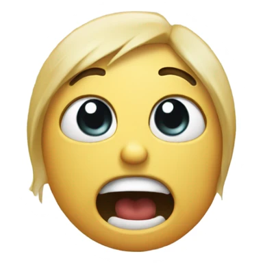 Normal emoji screaming crying and also throwing up sticker
