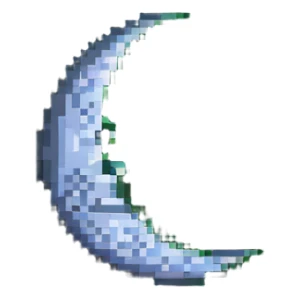 aesthetic pastel moon sticker