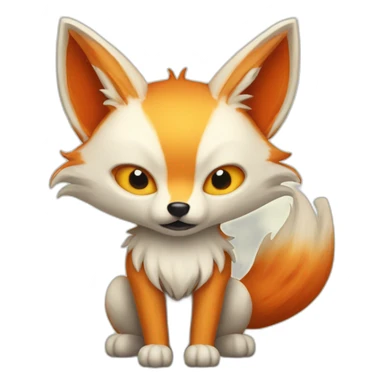 Kitsune-fox-with-nine-tails sticker