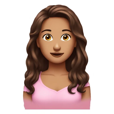 brunette besftfriends pink huddies sticker