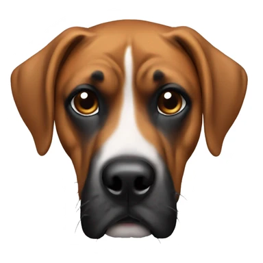 Boxer bloodhound mix  sticker