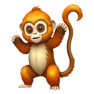 Golden monkey emoji sticker