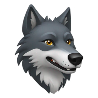 Un Loup + un corbeau sticker
