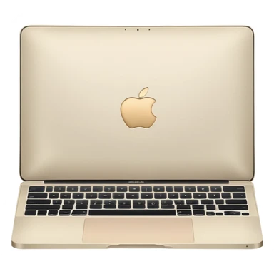 Cream colored MacBook  sticker