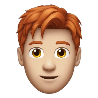 Leo messi red hair sticker