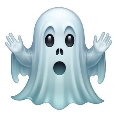 A scary ghost sticker