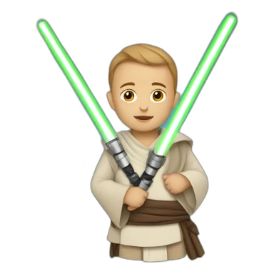 Jedi baby carrier sticker