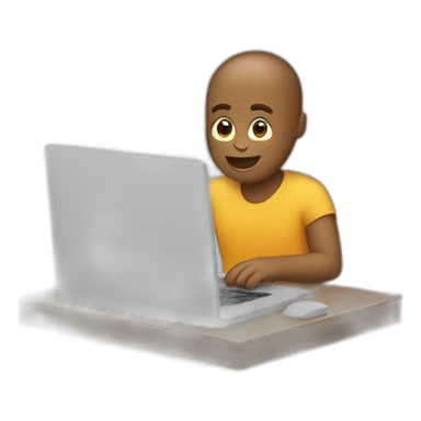 Chat sur ordinateur sticker