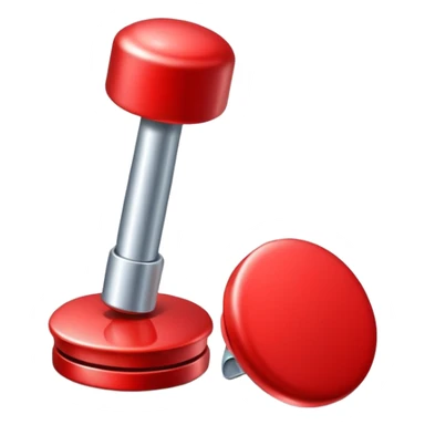 red round pushpin sticker