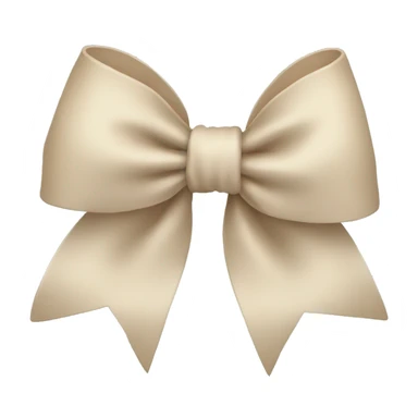 Light beige bow sticker