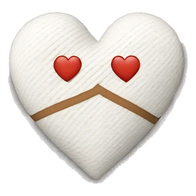 A bandage heart sticker