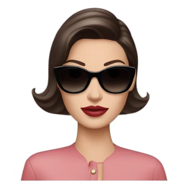 Brunette lady wearing dior sticker