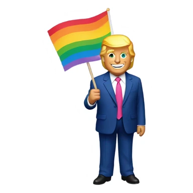 donald trump gay pride sticker