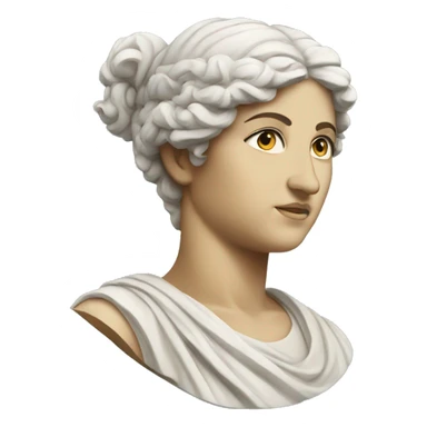 A Greek statue of a woman sticker