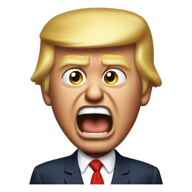 Donald trump  yelling sticker