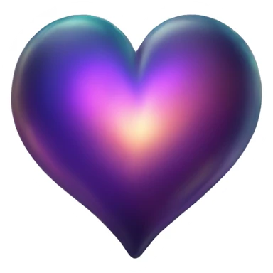 dark warm iridescent SCALE heart sticker