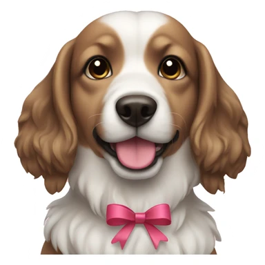 Dog with Bows sticker