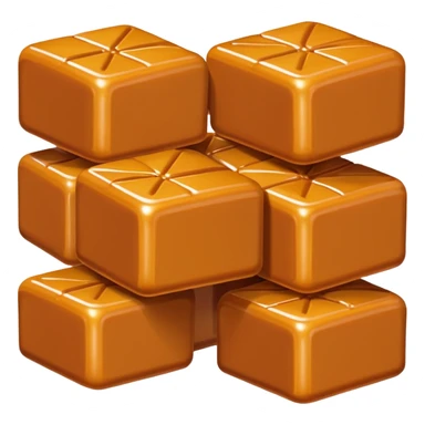 Salted carmel candy blocks sticker