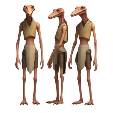 Jar jar binks standing  sticker