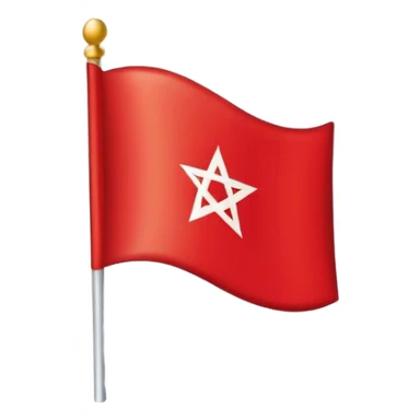 Moroccan flag sticker
