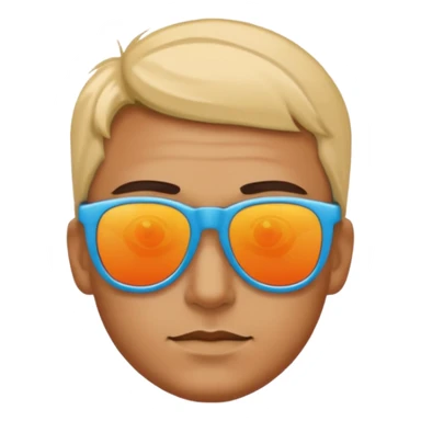 😎 with multiple colour sunglass sticker