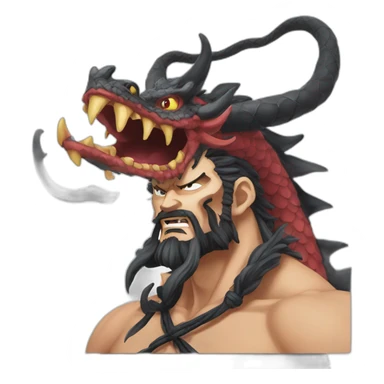 Kaido forme dragon one piece sticker