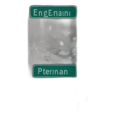 street sign with names on it like peter engemann sticker