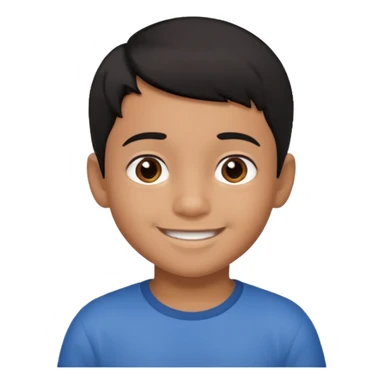 Hispanic boy, 6 years old, short hair sticker