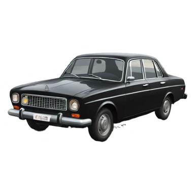 USSR KGB black volga car sticker