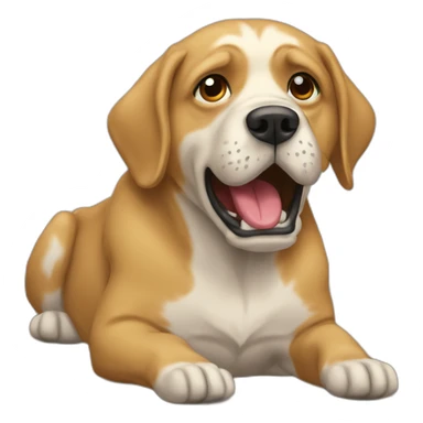 Perro vomitando sticker