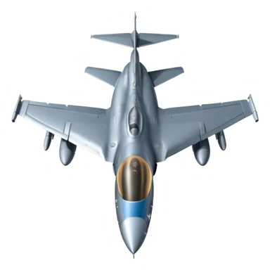 American F16 from topdown view sticker