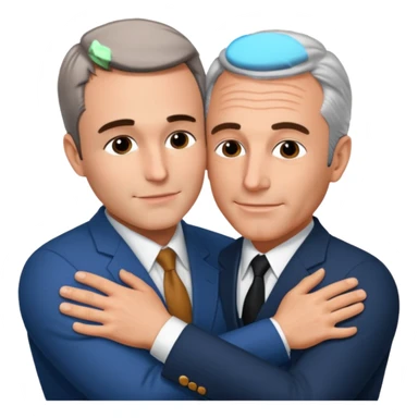 Charlie Kirk, Jeffrey Epstein hugging sticker