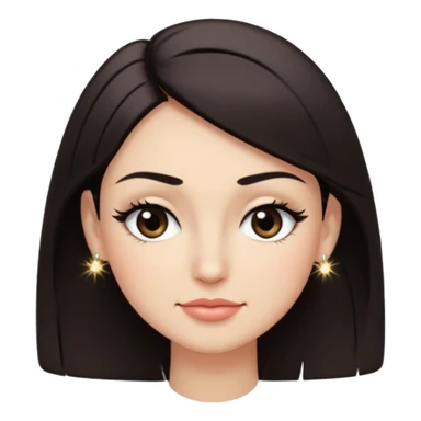 A face with one raised brow, a smirk, and a wink. Long lashes or subtle eyeliner for girly detail. Maybe a tilted head pose with a hand-on-hip silhouette or a tiny sparkle accent to emphasize confidence. sticker