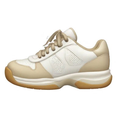chunky white and beige tennis shoes sticker