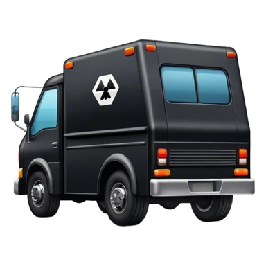 space BIg Black Drug Truck Rear sticker