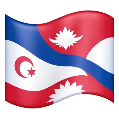 Nepali Sanskrit flags sticker