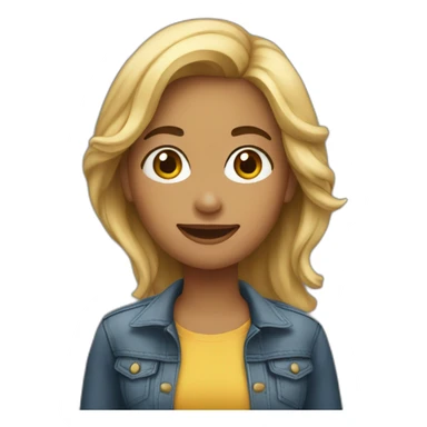 mulher jovem apresentadoa sticker