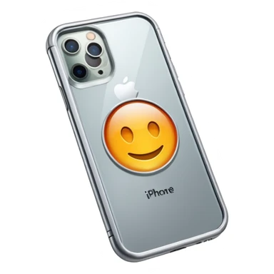 iphone 16 pro, silver with glass phone case  sticker