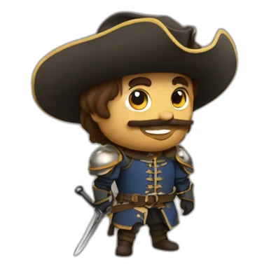 musketeers sticker