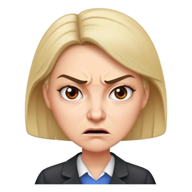  Angry female teacher sticker