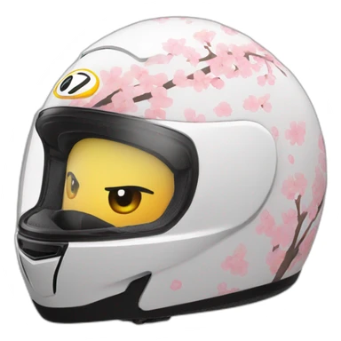 sakura motorcycle helmet sticker