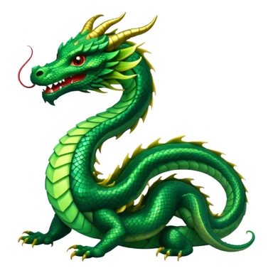 Eastern dragon straight  sticker