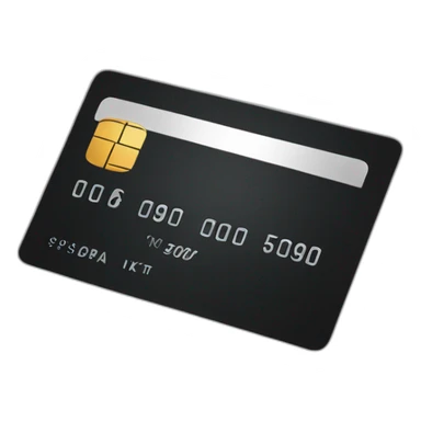 credit card black sticker