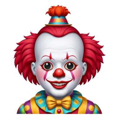 Vintage circus clown sticker
