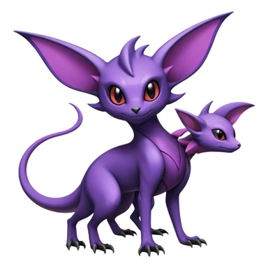 Salandit-Noivern-Espeon-Hybrid (Full body) sticker