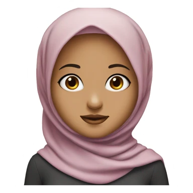 hijab girl with long eyelashes and a small face she’s beautiful sticker
