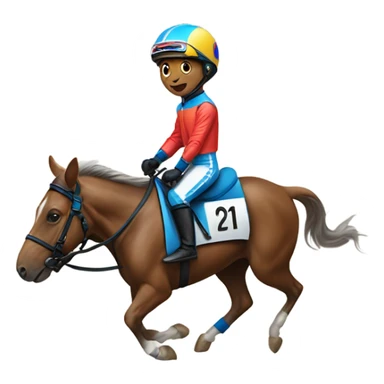 Jockey on a mouse sticker
