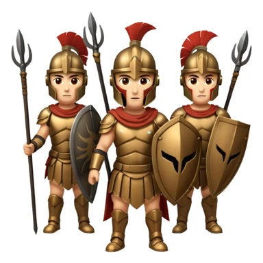 phalanx soldier formation, spartan sticker