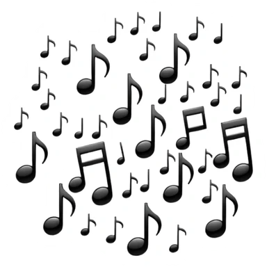 rain and music minimalist sticker